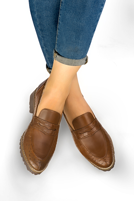 Mocassins best sale marrons femme